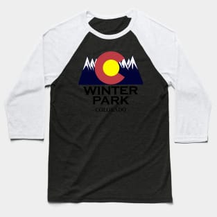 Winter Park Colorado - Mountain Baseball T-Shirt